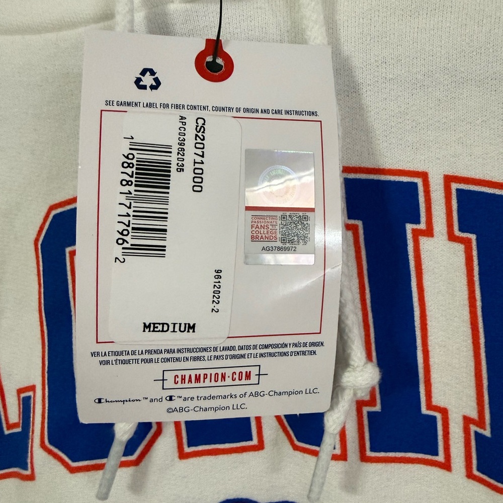 Champion White Florida Gators Hoodie - Picture 4 of 4
